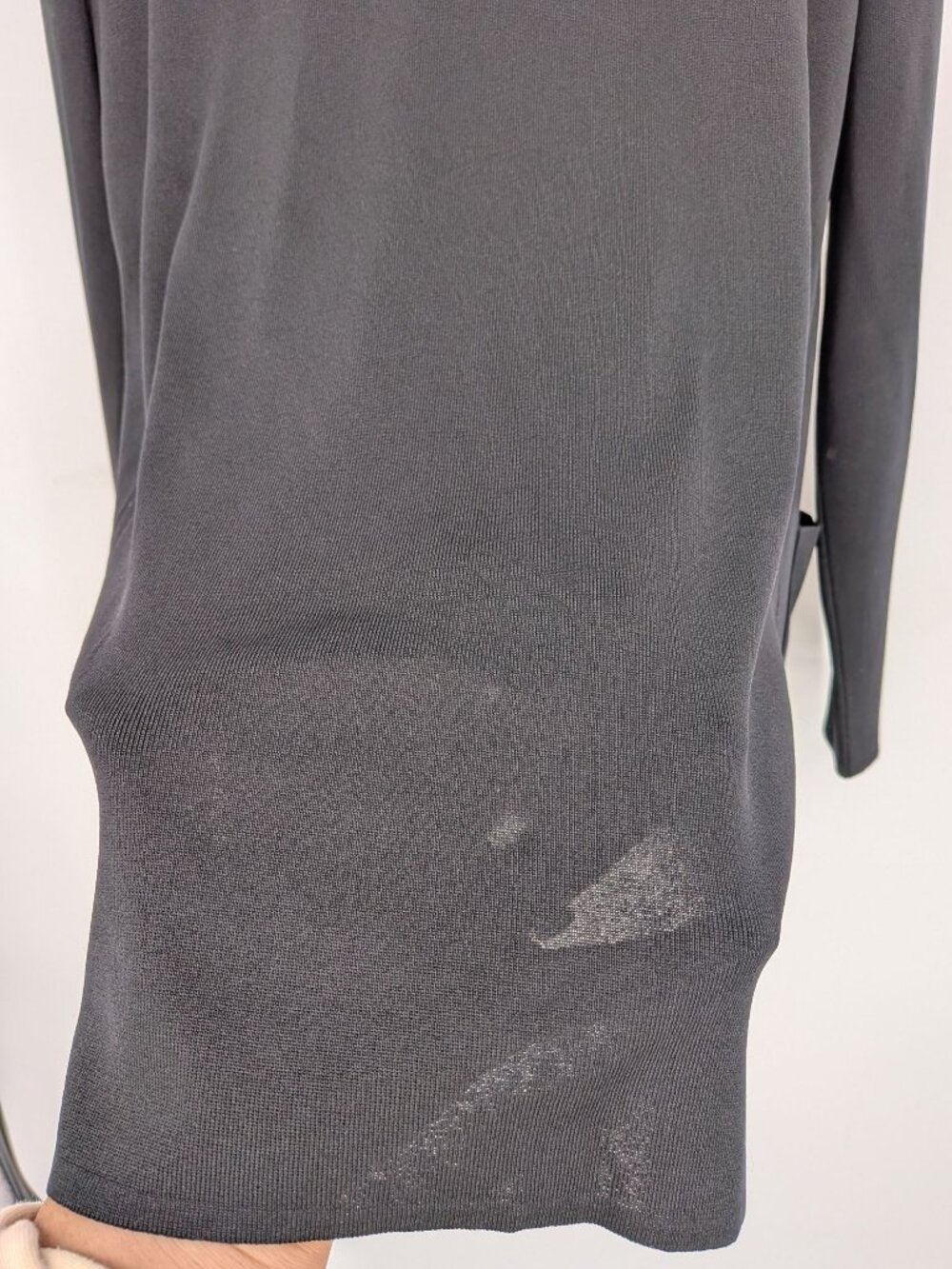Misook Black Open Front Cardigan Sweater Jacket Minimalist Career Office Small - Picture 5 of 8